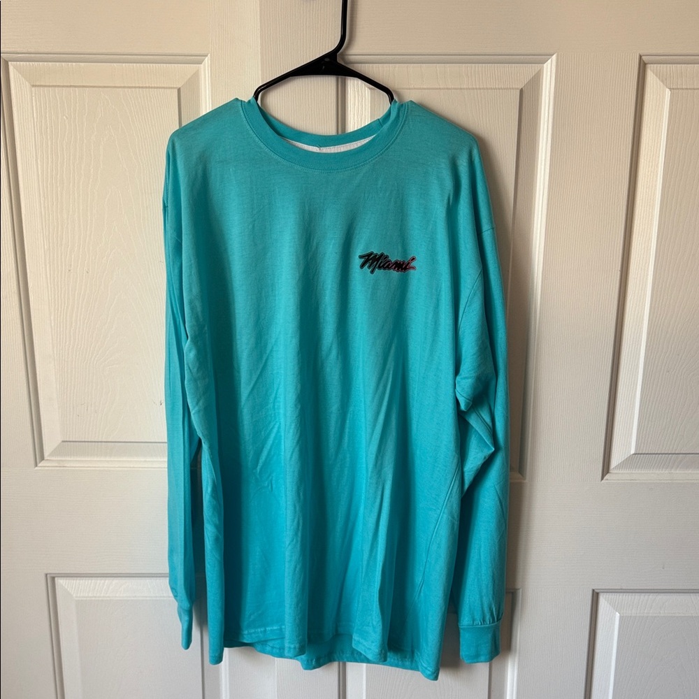 Surf Style Aqua Long Sleeve Shirt